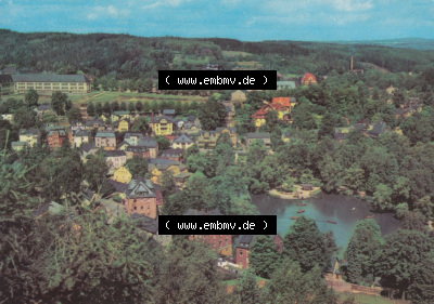 Dick-Foto-Verlag Erlbach I.V. aus Sammlung Staatsbad Bad Elster, Luftaufnahme. Sammlung