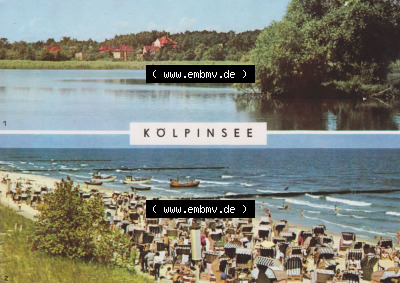 Ansichtskarte Verlag Felix Setecki Berlin der DDR, Sammlung Bezirk Rostock 1971, Kölpinsee mit Strand auf Insel Usedom, Verlag... Sammlung