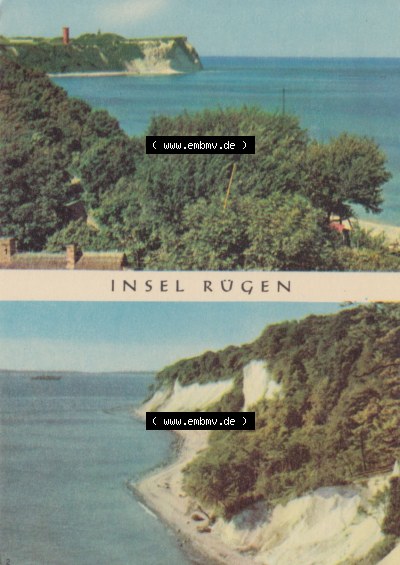 Ansichtskarte Verlag Felix Setecki Berlin der DDR, Sammlung Bezirk Rostock 1969, Insel Rügen Kap-Arkona, Kreideküste bei Sassnitz,... Sammlung