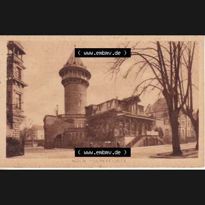 Ansichtskarten aus dem Deutschen Reich, Preußen, Provinz Rheinland, Stadt Köln, Sammlung Köln allgemein vor 1945, Köln Ulrepforte (1) Sammlung