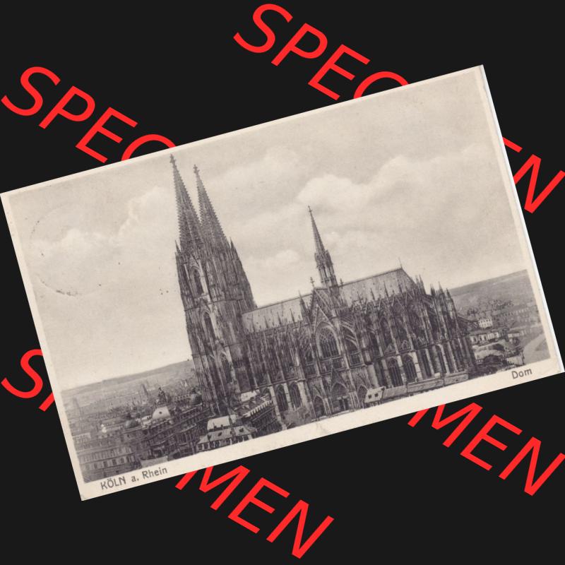 Ansichtskarten aus dem Deutschen Reich, Preußen, Provinz Rheinland, Stadt Köln, Sammlung vor 1945, Köln am Rhein, Dom, Querformat (2) Sammlung