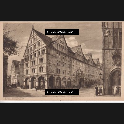 Ansichtskarten aus dem Deutschen Reich, Preußen, Provinz Rheinland, Stadt Köln, Sammlung Köln allgemein vor 1945, Das Neue Stadthaus in Köln, Nach... Sammlung