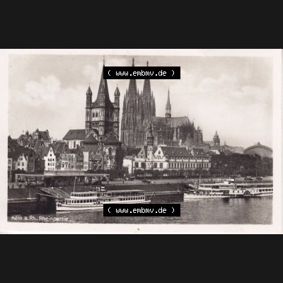 Ansichtskarten aus dem Deutschen Reich, Preußen, Provinz Rheinland, Stadt Köln, Sammlung Köln allgemein vor 1945, 1940, Köln a. Rh.... Sammlung