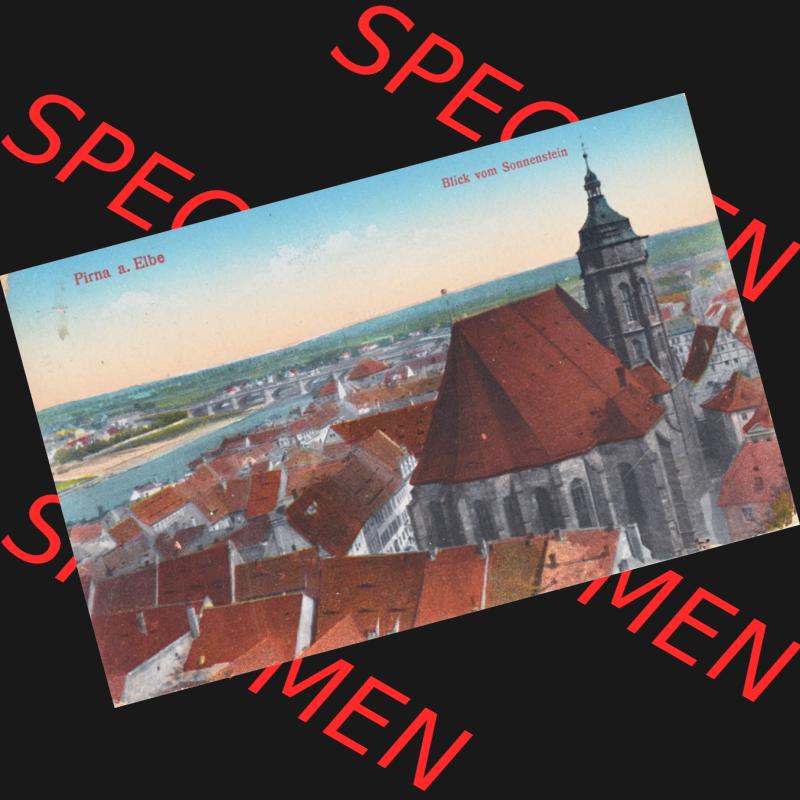 Ansichtskarten aus dem Deutschen Reich, Königreich Sachsen, Sächsische Schweiz, Firna Elbe Blick vom Sonnenstein Sächsische Schweiz (1) Sammlung