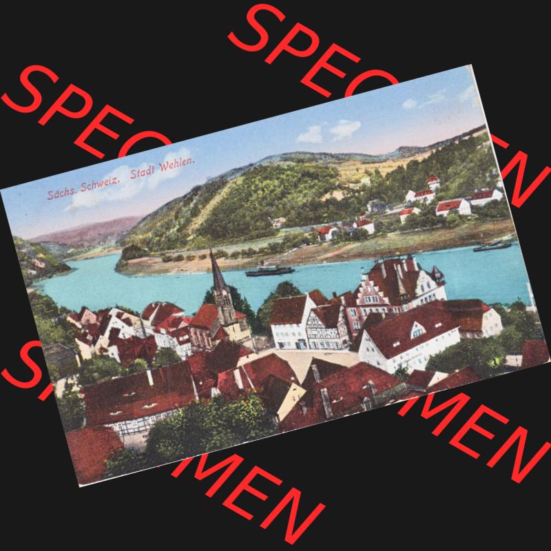 Ansichtskarten aus dem Deutschen Reich, Königreich Sachsen, Sächsische Schweiz, Königreich Sachsen Sächsische Schweiz Wehlen, in Farbe (1) Sammlung