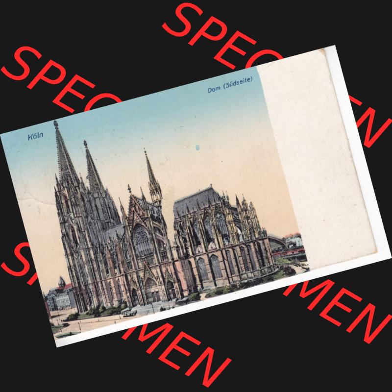Ansichtskarten aus dem Deutschen Reich, Preußen, Provinz Rheinland, Stadt Köln, Sammlung vor 1945, Köln, Dom, Südseite, Querformat (2) Sammlung