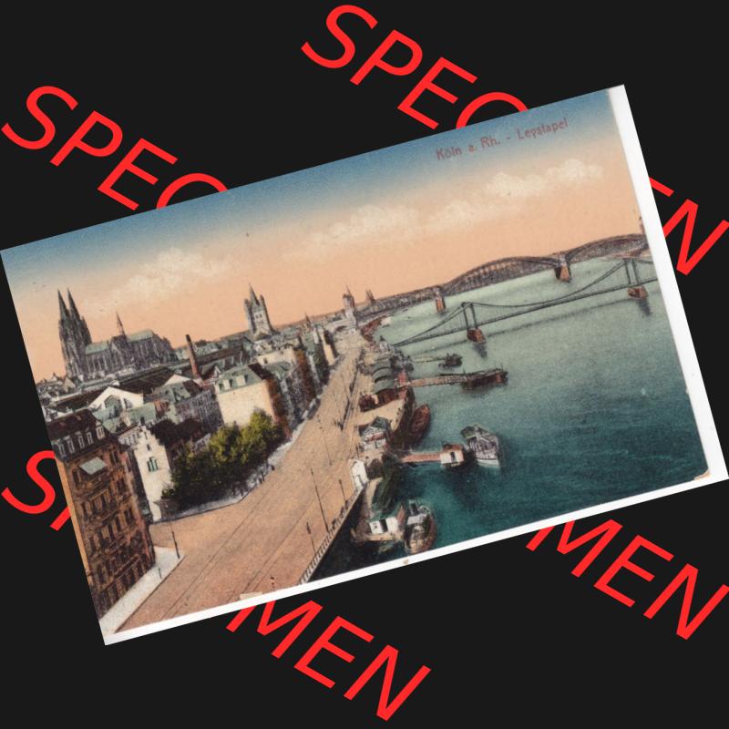 Ansichtskarten aus dem Deutschen Reich, Preußen, Provinz Rheinland, Stadt Köln, Sammlung Köln allgemein vor 1945, Köln a. Rh - Leystapel (1) Sammlung