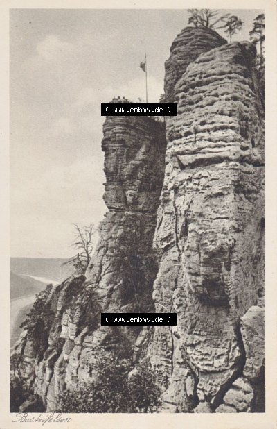 Ansichtskarten aus dem Deutschen Reich, Königreich Sachsen, Sächsische Schweiz, Königreich Sachsen, Basteifelsen (1) Sammlung