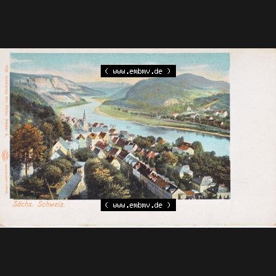 Ansichtskarten aus dem Deutschen Reich, Königreich Sachsen, Sächsische Schweiz, Königreich Sachsen Sächsische Schweiz Wehlen an der Elbe (1) Sammlung