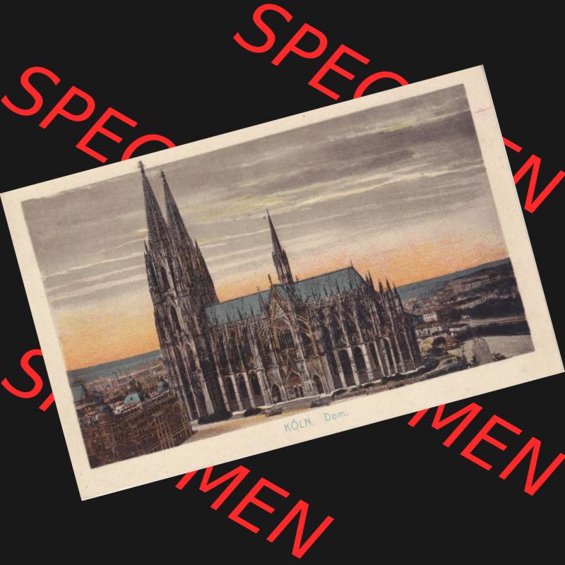 Ansichtskarten aus dem Deutschen Reich, Preußen, Provinz Rheinland, Stadt Köln, Sammlung vor 1945, Köln, Dom Querformat (1) Sammlung