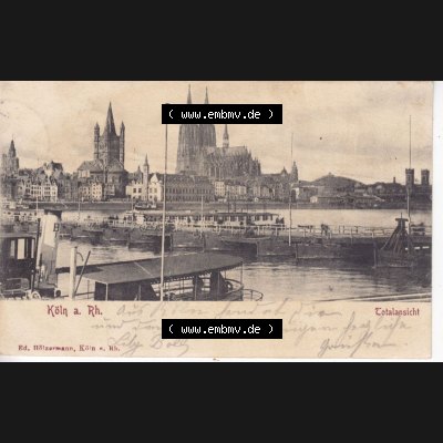 Ansichtskarten aus dem Deutschen Reich, Preußen, Provinz Rheinland, Stadt Köln, Sammlung Köln allgemein vor 1945, 1908, Köln a. Rh.... Sammlung