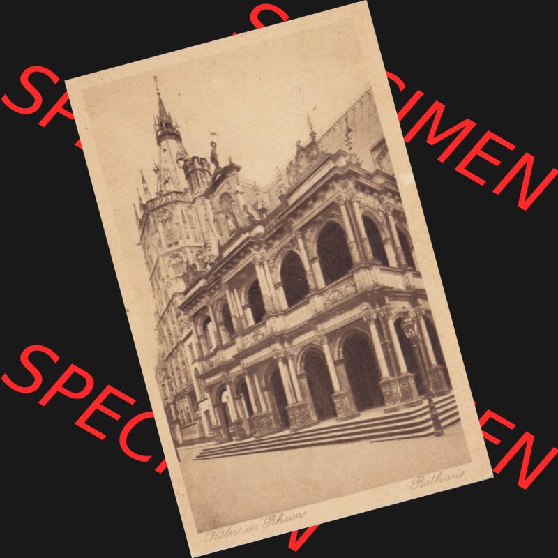 Ansichtskarten aus dem Deutschen Reich, Preußen, Provinz Rheinland, Stadt Köln, Sammlung Köln allgemein vor 1945, Köln am Rhein, Rathaus vor 1945,... Sammlung