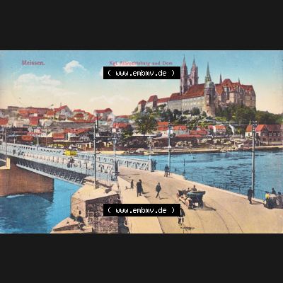 Ansichtskarten aus dem Deutschen Reich, Königreich Sachsen, Sächsische Schweiz, Königreich Sachsen Sechs. Schweiz, Meissen, Albrechtsburg und Dom (1) Sammlung