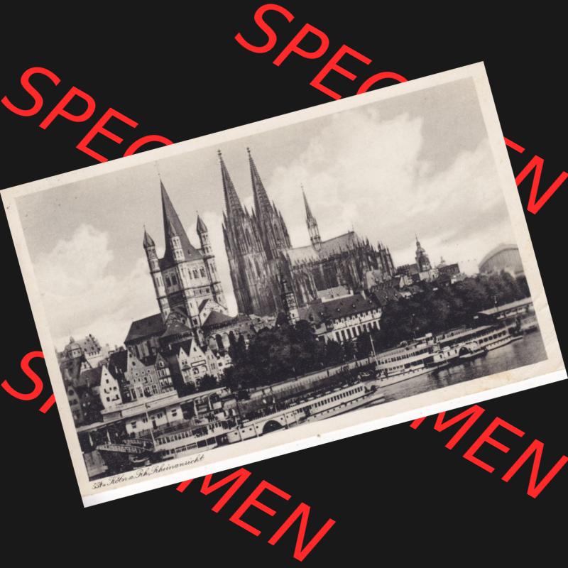 Ansichtskarten aus dem Deutschen Reich, Preußen, Provinz Rheinland, Stadt Köln, Sammlung Köln allgemein vor 1945, 1932, Kölner Rhein Rheinansicht... Sammlung