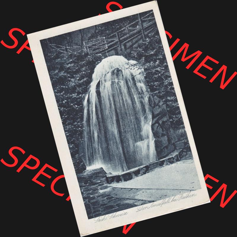 Ansichtskarten aus dem Deutschen Reich, Königreich Sachsen, Sächsische Schweiz, Königreich Sachsen Sächsische Schweiz, Kupferdruckkarte, Wasserfall (1) Sammlung
