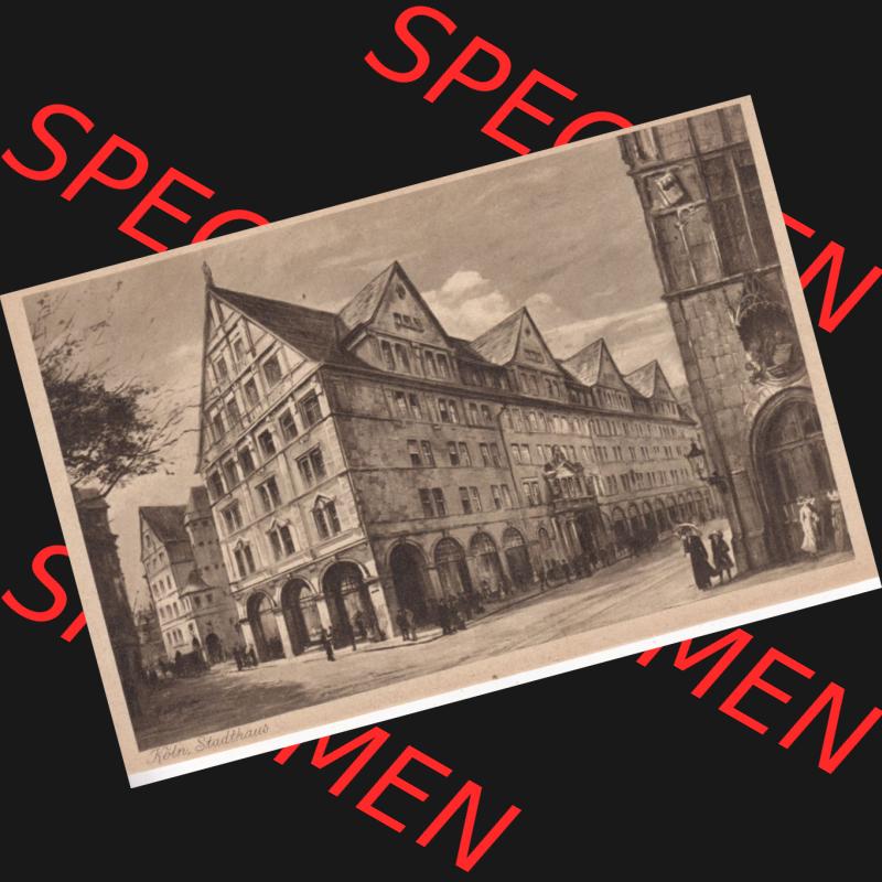 Ansichtskarten aus dem Deutschen Reich, Preußen, Provinz Rheinland, Stadt Köln, Sammlung Köln allgemein vor 1945, Das Neue Stadthaus in Köln, Nach... Sammlung