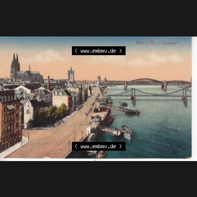 Ansichtskarten aus dem Deutschen Reich, Preußen, Provinz Rheinland, Stadt Köln, Sammlung Köln allgemein vor 1945, Köln a. Rh - Leystapel (1) Sammlung