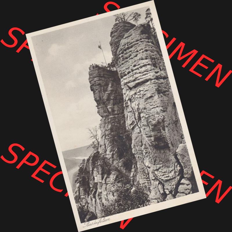 Ansichtskarten aus dem Deutschen Reich, Königreich Sachsen, Sächsische Schweiz, Königreich Sachsen, Basteifelsen (1) Sammlung