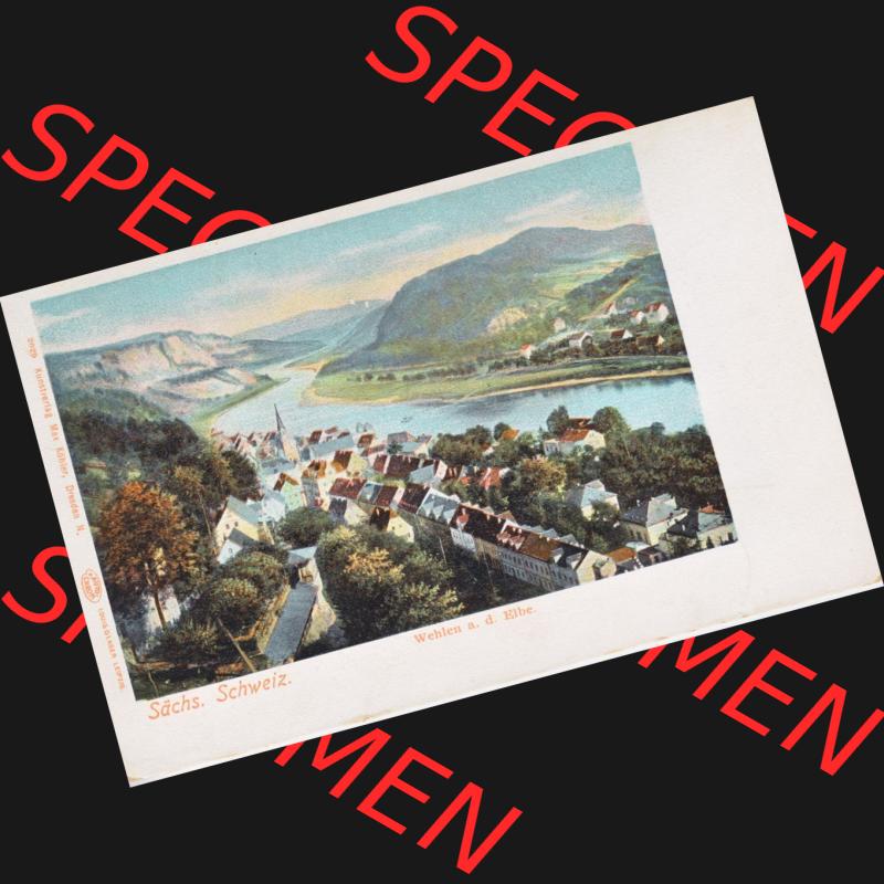 Ansichtskarten aus dem Deutschen Reich, Königreich Sachsen, Sächsische Schweiz, Königreich Sachsen Sächsische Schweiz Wehlen an der Elbe (1) Sammlung