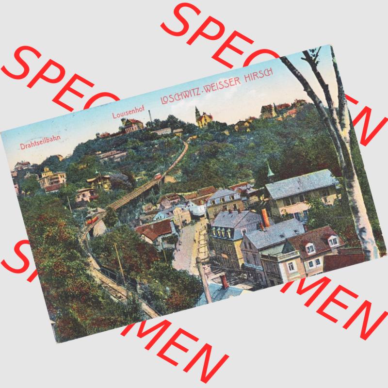 Ansichtskarten aus dem Deutschen Reich, Königreich Sachsen, Sächsische Schweiz, Königreich Sachsen Sächsische Schweiz, Loschwitz, Weisser Hirsch (1) Sammlung
