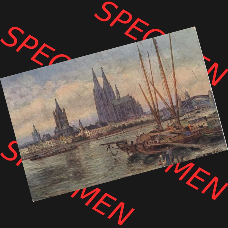 Ansichtskarten aus dem Deutschen Reich, Preußen, Provinz Rheinland, Stadt Köln, Sammlung Köln allgemein vor 1945, Neue Kölner Künstlerkarte,... Sammlung