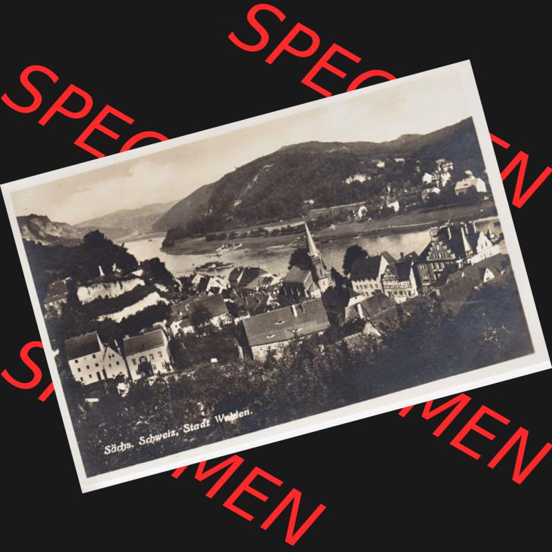Ansichtskarten aus dem Deutschen Reich, Königreich Sachsen, Sächsische Schweiz, Königreich Sachsen Sächsische Schweiz Stadt Wehlen (1) Sammlung