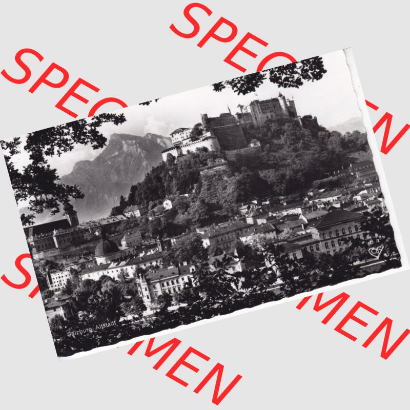Österreich Ansichtskarte s/w 1966, Salzburg, Altstadt mit Sonderstempel Salzburg (1) Sammlung