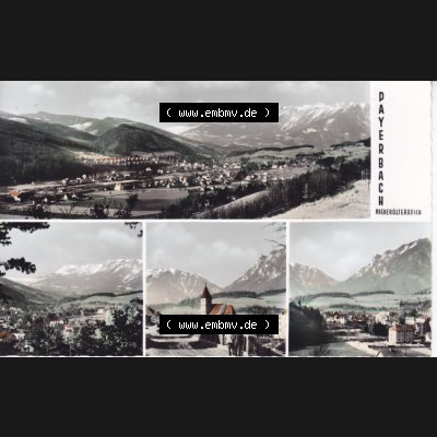 Österreich Ansichtskarte s/w Dayerbach in Niederösterreich (1) Sammlung