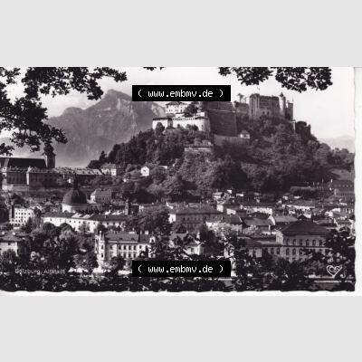 Österreich Ansichtskarte s/w 1966, Salzburg, Altstadt mit Sonderstempel Salzburg (1) Sammlung