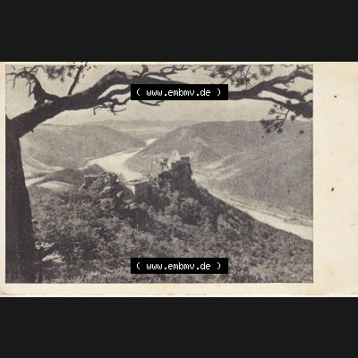 Ansichtskarte Österreich / Austria, Bundesland Niederösterreich: Unsortiert in s/w Schwarzweiß Ruine Aggstein, Ritter von Kuenring (1) Sammlung