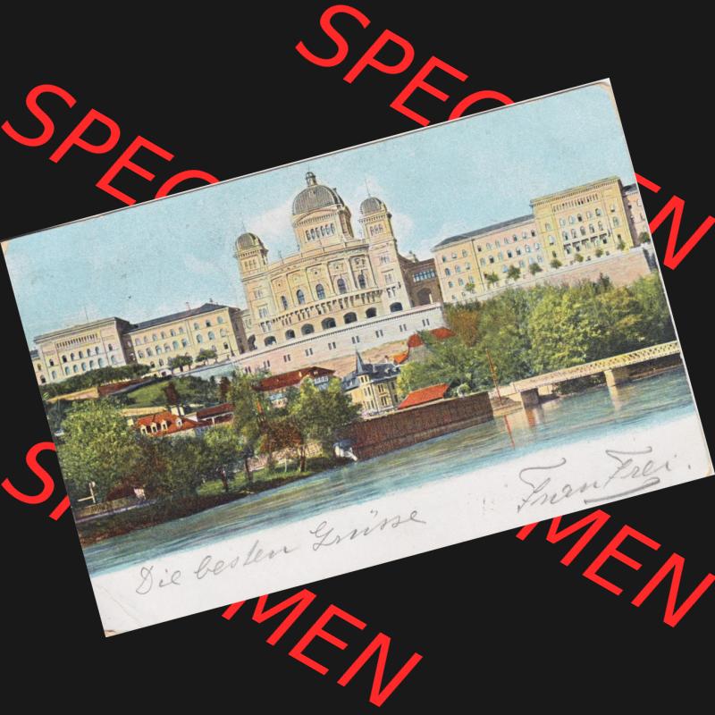 Ansichtskarte Schweiz, Karton Bern, Verwaltungskreis Bern-Mittelland, Stadt Bern, Lithografie vor 1945, 1905, Bern Bundespalast, Carte Postale, Post Card... Sammlung
