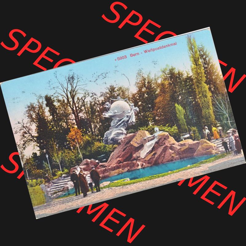 Ansichtskarte Schweiz, Karton Bern, Verwaltungskreis Bern-Mittelland, Stadt Bern, Lithografie vor 1945, 5903, Bern Weltpostverein-Denkmal (1) Sammlung
