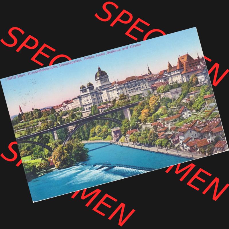 Ansichtskarte Schweiz, Karton Bern, Verwaltungskreis Bern-Mittelland, Stadt Bern, Lithografie vor 1945, 5913 Bern, Kirchenfeldbrücke, Bundespalast,... Sammlung