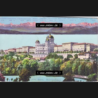 Ansichtskarte Schweiz, Karton Bern, Verwaltungskreis Bern-Mittelland, Stadt Bern, Lithografie vor 1945, 3034 Bern, Bundeshaus, Bundespalast (1) Sammlung