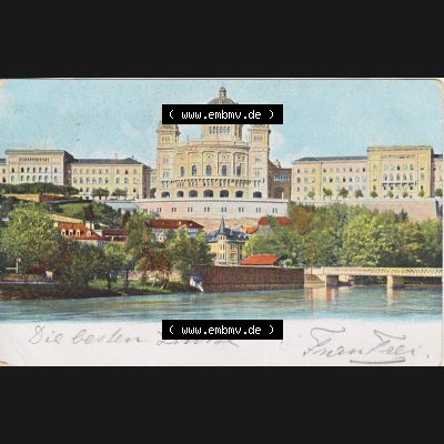 Ansichtskarte Schweiz, Karton Bern, Verwaltungskreis Bern-Mittelland, Stadt Bern, Lithografie vor 1945, 1905, Bern Bundespalast, Carte Postale, Post Card... Sammlung