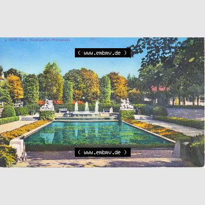 Ansichtskarte Schweiz, Karton Bern, Verwaltungskreis Bern-Mittelland, Stadt Bern, Lithografie vor 1945, 1933, 4176 Bern, Röseligarten-Promenade (1) Sammlung