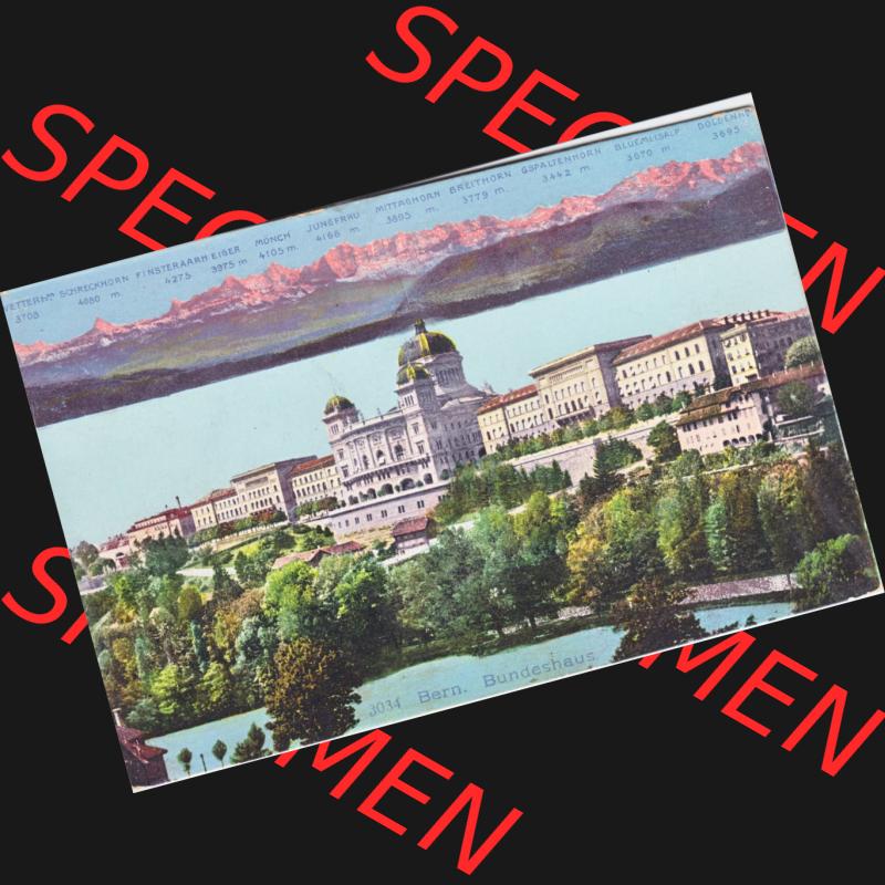 Ansichtskarte Schweiz, Karton Bern, Verwaltungskreis Bern-Mittelland, Stadt Bern, Lithografie vor 1945, 3034 Bern, Bundeshaus, Bundespalast (1) Sammlung