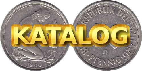 BRD Münzen 1948-2001, Vollansichten der DM-Münzen Seite 124 Bild