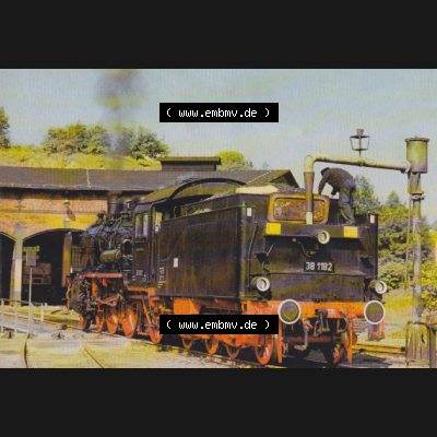 DDR Dampflokomotive aus Deutschland Museumslokomotive Wassereinahme (1) Sammlung
