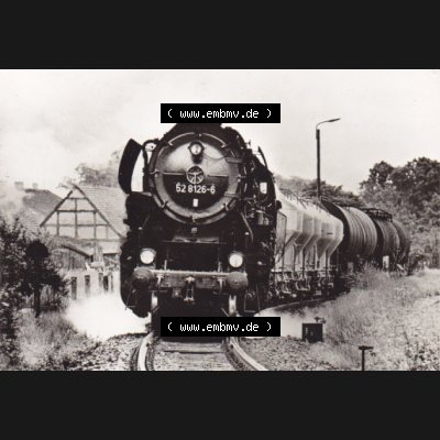 DDR Dampflokomotive aus Deutschland 1980, Baureihe 52.80, Nahgüterzug 100DPI (1) Sammlung