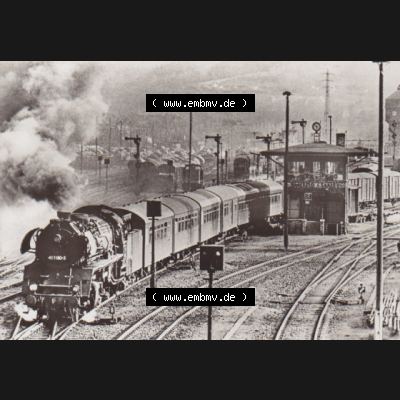 DDR Dampflokomotive aus Deutschland 1982, Baureihe 41, P 4006 nach Leipzig bei Ausfahrt aus Saalfeld (1) Sammlung