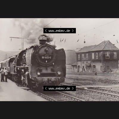 DDR Dampflokomotive aus Deutschland 1981, Baureihe 50, Sonderzug im Hauptbahnhof Leipzig (1) Sammlung