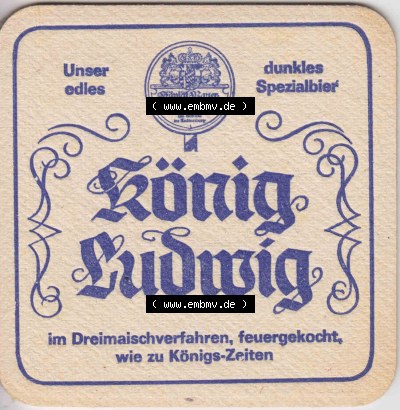 Bierdeckel König Ludwig Unser edles dunkles Spezialbier (1). Deutscher Katalog über deutsche Bierdeckel König Ludwig Schlossbrauerei... Sammlung