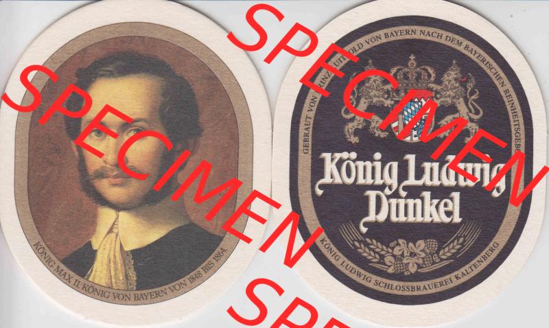 Bierdeckel Serie König Ludwig Dunkel, Schlossbrauerei Kaltenberg (8). Deutscher Katalog über deutsche Bierdeckel König Ludwig Schlossbrauerei Kaltenberg aus Bundesland... Sammlung