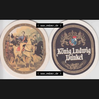 Bierdeckel Serie König Ludwig Dunkel, Schlossbrauerei Kaltenberg (2). Deutscher Katalog über deutsche Bierdeckel König Ludwig Schlossbrauerei Kaltenberg aus Bundesland... Sammlung