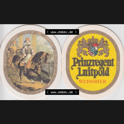 Bierdeckel Prinzregent Luitpold von Bayern Weißbier (15). Deutscher Katalog über deutsche Bierdeckel König Ludwig Schlossbrauerei Kaltenberg aus Bundesland Bayern,... Sammlung