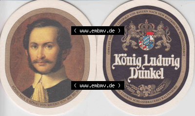 Bierdeckel Serie König Ludwig Dunkel, Schlossbrauerei Kaltenberg (8). Deutscher Katalog über deutsche Bierdeckel König Ludwig... Sammlung