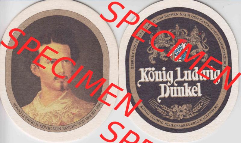 Bierdeckel Serie König Ludwig Dunkel, Schlossbrauerei Kaltenberg (5). Deutscher Katalog über deutsche Bierdeckel König Ludwig Schlossbrauerei Kaltenberg aus Bundesland... Sammlung