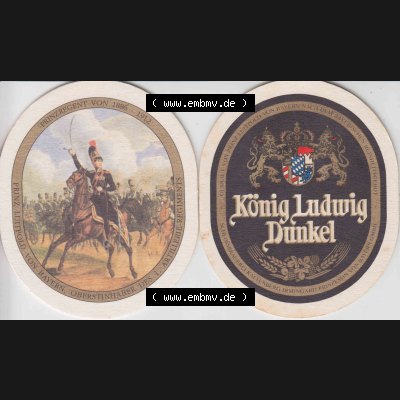 Bierdeckel Serie König Ludwig Dunkel, Schlossbrauerei Kaltenberg (10). Deutscher Katalog über deutsche Bierdeckel König Ludwig Schlossbrauerei Kaltenberg aus Bundesland... Sammlung