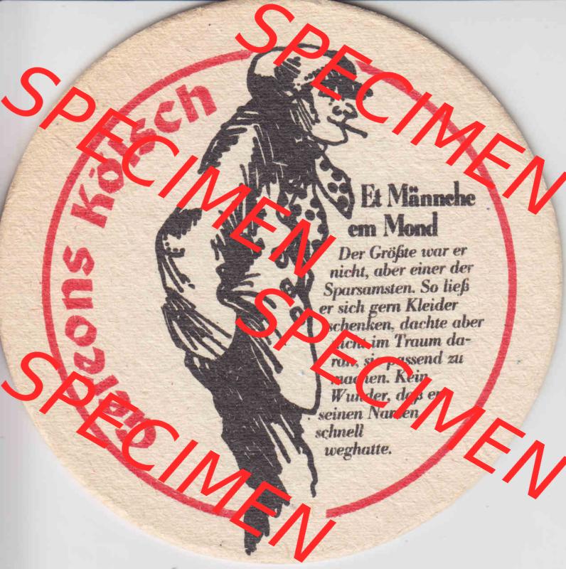 Bierdeckel Deutschland Gereons Kölsch Et Männehe em Mond (1). Deutscher Katalog über deutsche Bierdeckel Gereons Kölsch aus Bundesland Nordrhein-Westfalen, zum... Sammlung